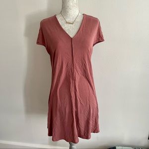 Mauve Suede Flowy Dress